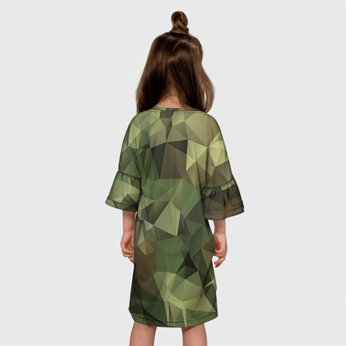 Детское платье 3D Камуфляж и герб, цвет 3D печать - фото 5