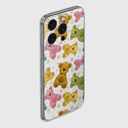 Чехол для iPhone 16 Pro силиконовый с защитой камеры Медвежата - фото 2