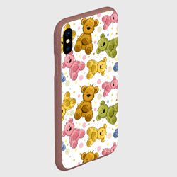 Чехол для iPhone XS Max матовый Медвежата - фото 2
