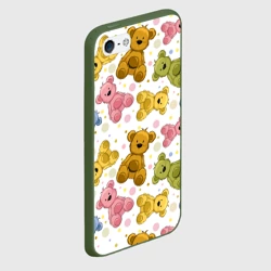 Чехол для iPhone 5/5S матовый Медвежата - фото 2