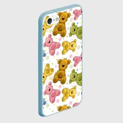 Чехол для iPhone 5/5S матовый Медвежата - фото 2