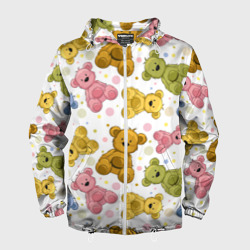 Мужская ветровка 3D Медвежата