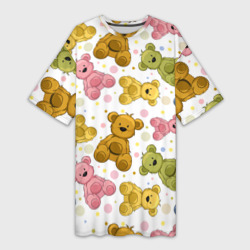 Платье-футболка 3D Медвежата