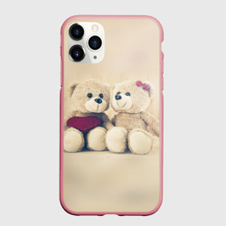 Чехол для iPhone 11 Pro матовый Lovely bears