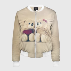 Женский бомбер 3D Lovely bears