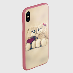 Чехол для iPhone XS Max матовый Lovely bears - фото 2