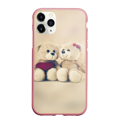 Чехол для iPhone 11 Pro матовый Lovely bears