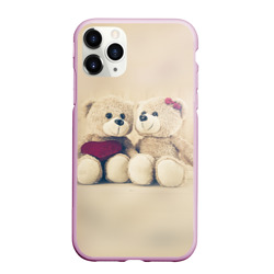 Чехол для iPhone 11 Pro матовый Lovely bears