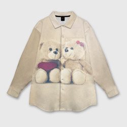 Мужская рубашка oversize 3D Lovely bears