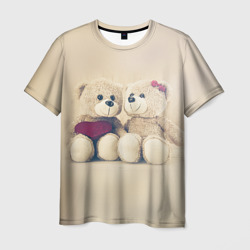 Мужская футболка 3D Lovely bears