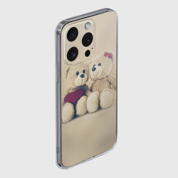 Чехол для iPhone 15 Pro Max силиконовый с защитой камеры Lovely bears - фото 2