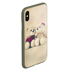 Чехол для iPhone XS Max матовый Lovely bears - фото 2