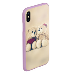 Чехол для iPhone XS Max матовый Lovely bears - фото 2