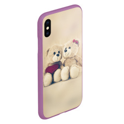 Чехол для iPhone XS Max матовый Lovely bears - фото 2