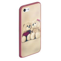 Чехол для iPhone 5/5S матовый Lovely bears - фото 2