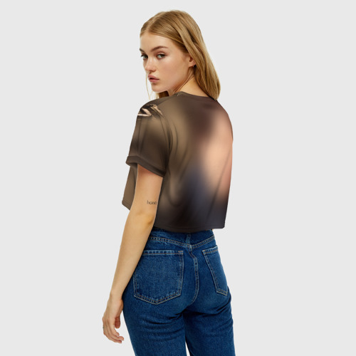 Женская футболка Crop-top 3D Бенедикт Камбербэтч 1, цвет 3D печать - фото 5