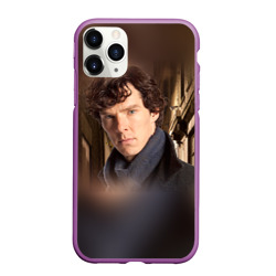Чехол для iPhone 11 Pro матовый Бенедикт Камбербэтч 1