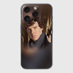 Чехол для iPhone 15 Pro Max силиконовый с защитой камеры Бенедикт Камбербэтч 1