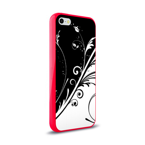 Чехол для iPhone 5/5S глянцевый Завитки Фото 01 Чехол для iPhone 5/5S глянцевый Завитки Фото 01