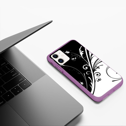Чехол для iPhone 11 матовый Завитки Фото 01 Чехол для iPhone 11 матовый Завитки Фото 01