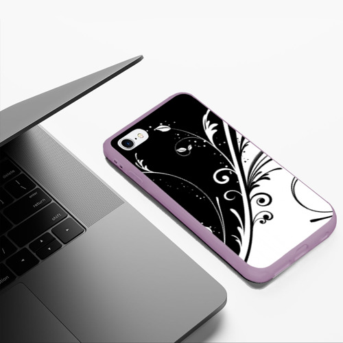 Чехол для iPhone 6/6S Plus матовый Завитки Фото 01 Чехол для iPhone 6/6S Plus матовый Завитки Фото 01