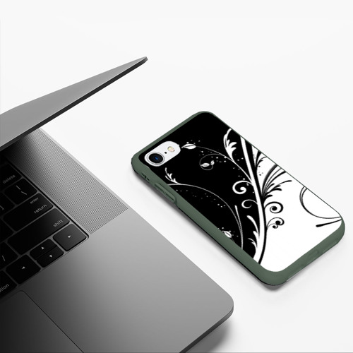 Чехол для iPhone 7/8 матовый Завитки Фото 01 Чехол для iPhone 7/8 матовый Завитки Фото 01