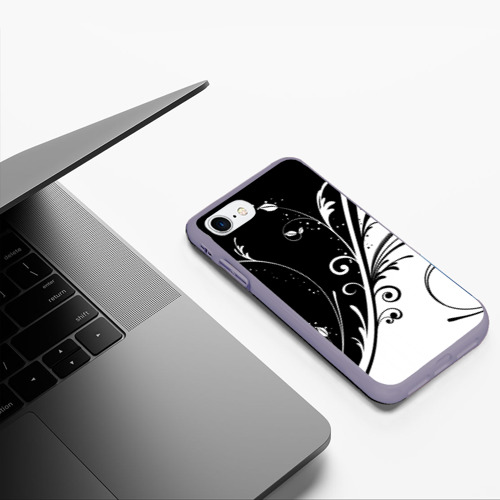 Чехол для iPhone 7/8 матовый Завитки Фото 01 Чехол для iPhone 7/8 матовый Завитки Фото 01