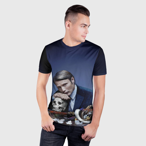 Мужская футболка 3D Slim Ганнибал Лектер, цвет 3D печать - фото 3