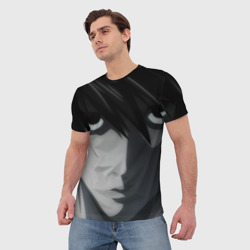 Мужская футболка 3D L с длинными волосами - фото 2