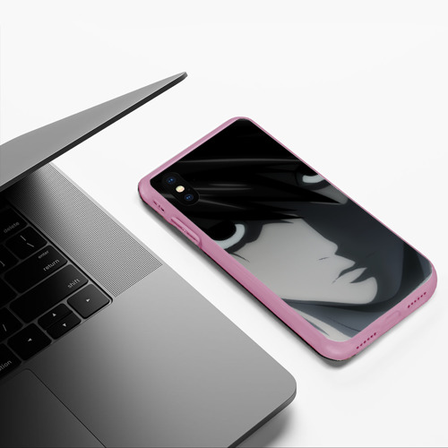 Чехол для iPhone XS Max матовый L с длинными волосами, цвет розовый - фото 5