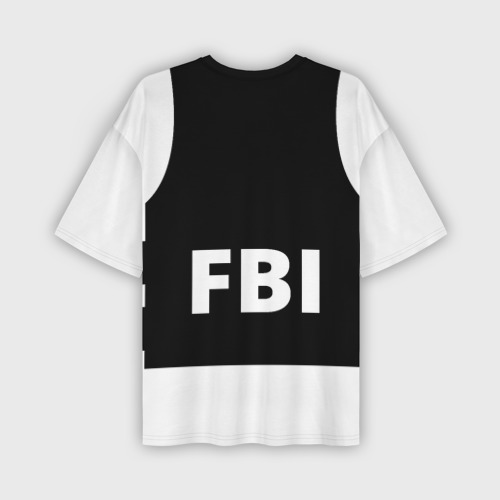 Мужская футболка oversize 3D Бронежилет ФБР FBI, цвет 3D печать - фото 2