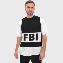 Мужская футболка oversize 3D Бронежилет ФБР FBI - фото 2