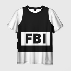 Мужская футболка 3D Бронежилет ФБР FBI