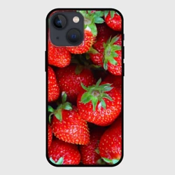 Чехол для iPhone 13 mini Клубничная