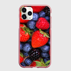 Чехол для iPhone 11 Pro Max матовый Berries