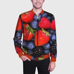 Мужской бомбер 3D Berries - фото 2