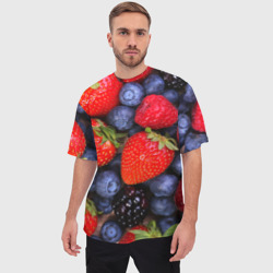 Мужская футболка oversize 3D Berries - фото 2