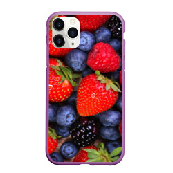 Чехол для iPhone 11 Pro Max матовый Berries