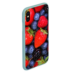 Чехол для iPhone XS Max матовый Berries - фото 2