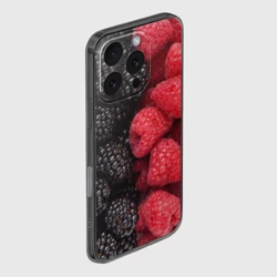 Чехол для iPhone 16 Pro силиконовый с защитой камеры Ягодная - фото 2