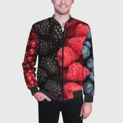 Мужской бомбер 3D Ягодная - фото 2