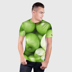 Мужская футболка 3D Slim Яблочная - фото 2
