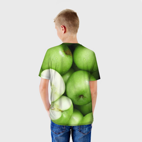 Детская футболка 3D Яблочная, цвет 3D печать - фото 4