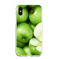 Чехол для iPhone XS Max матовый Яблочная