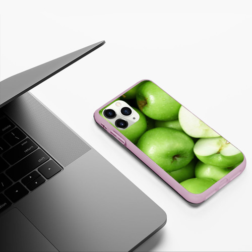 Чехол для iPhone 11 Pro матовый Яблочная, цвет розовый - фото 5
