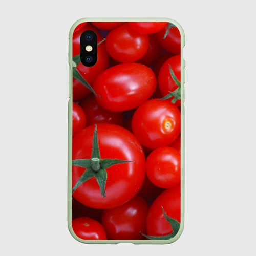 Чехол для iPhone XS Max матовый Томатная