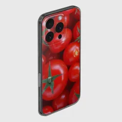 Чехол для iPhone 16 Pro Max силиконовый с защитой камеры Томатная - фото 2