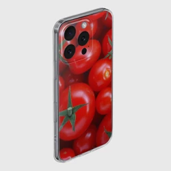 Чехол для iPhone 16 Pro Max силиконовый с защитой камеры Томатная - фото 2