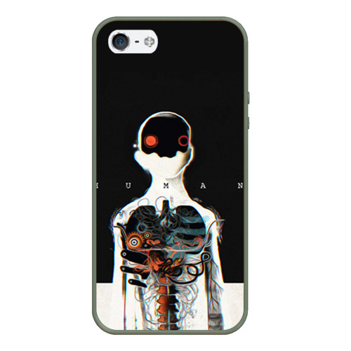 Чехол для iPhone 5/5S матовый Three Days Grace 1, цвет темно-зеленый