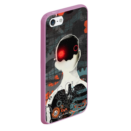 Чехол для iPhone 5/5S матовый Three Days Grace 3, цвет розовый - фото 3